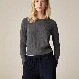 J. Crew Cashmere Shrunken Crewneck Sweater